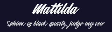 Mattilda by Barri Lubis — Script Handwritten Font — thumbnail 2