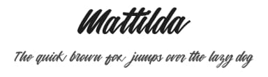Mattilda by Barri Lubis — Script Handwritten Font — thumbnail 1