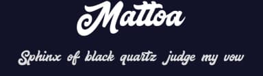 Mattoa by Bombastype — Script Handwritten Font — thumbnail 2