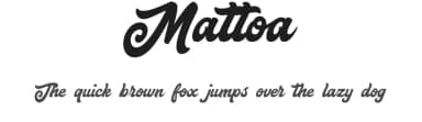 Mattoa by Bombastype — Script Handwritten Font — thumbnail 1