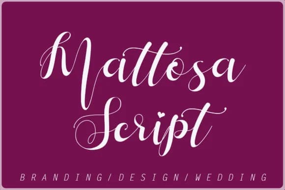 Mattosa Script Font by aldedesign — Script Handwritten Font