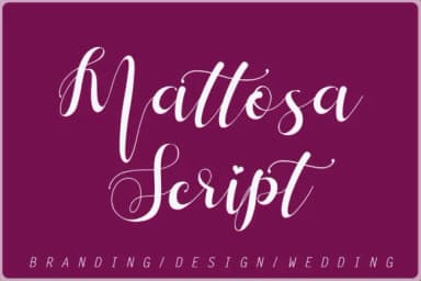 Mattosa Script Font by aldedesign — Script Handwritten Font — thumbnail 1