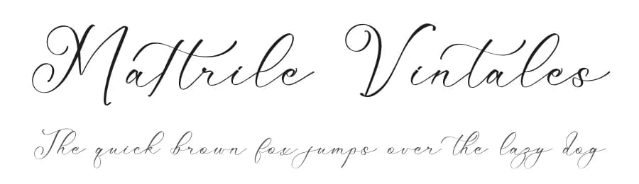 Mattrile Vintales by Storytype Studio — Script Handwritten Font