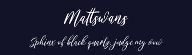 Mattswans by Maulana Creative — Script Handwritten Font — thumbnail 2