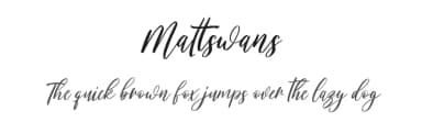 Mattswans by Maulana Creative — Script Handwritten Font — thumbnail 1