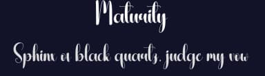 Maturity by Andi Moz — Script Handwritten Font — thumbnail 2