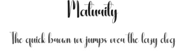 Maturity by Andi Moz — Script Handwritten Font — thumbnail 1