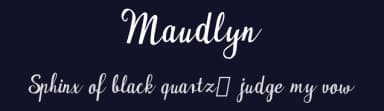 Maudlyn by Digital Typeface Studio — Script Handwritten Font — thumbnail 2