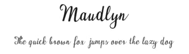 Maudlyn by Digital Typeface Studio — Script Handwritten Font — thumbnail 1