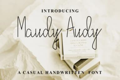 Maudy Audy Font by densudesign — Script Handwritten Font — thumbnail 1