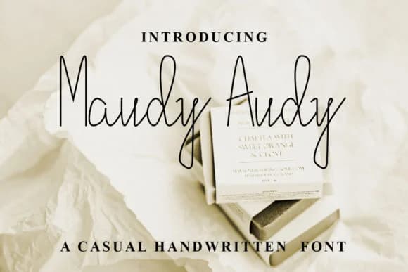 Maudy Audy Font by densudesign — Script Handwritten Font