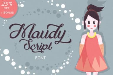 Maudy Script Font by Ian Mikraz — Script Handwritten Font — thumbnail 1