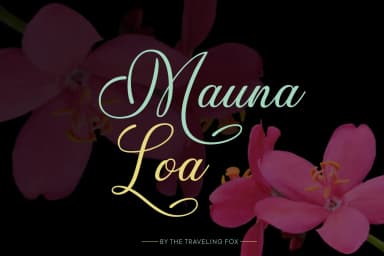 Mauna Loa Font by The Traveling Fox — Script Handwritten Font — thumbnail 1