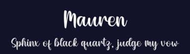 Mauren by Nirmala Creative — Script Handwritten Font — thumbnail 2