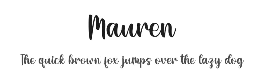 Mauren by Nirmala Creative — Script Handwritten Font