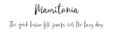 Mauritania by Get Studio — Script Handwritten Font — thumbnail 1