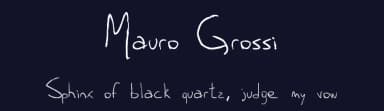 Mauro Grossi by Mauro Grossi — Script Handwritten Font — thumbnail 2