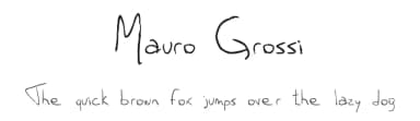 Mauro Grossi by Mauro Grossi — Script Handwritten Font — thumbnail 1