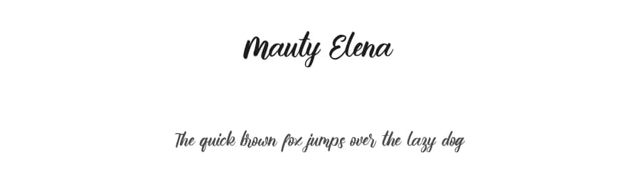 Mauty Elena by Letterfand.Studio — Script Handwritten Font