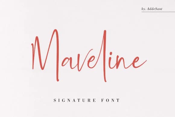 Maveline Font by sancreastd. — Script Handwritten Font — preview 1