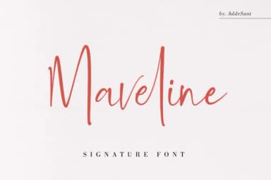 Maveline Font by sancreastd. — Script Handwritten Font — thumbnail 1