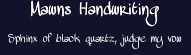 Mawns Handwriting by Måns Grebäck — Script Handwritten Font — thumbnail 2