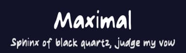 Maximal by MJType — Script Handwritten Font — thumbnail 2