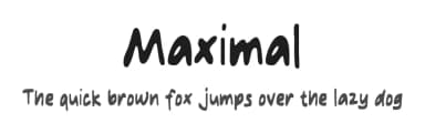 Maximal by MJType — Script Handwritten Font — thumbnail 1