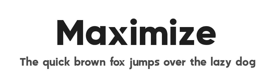 Maximize by Creative Killer — Sans Serif Font — preview 1