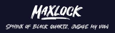 Maxlock by Khurasan — Script Handwritten Font — thumbnail 2
