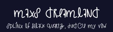 Maxs Dreamland by Des Gomez — Script Handwritten Font — thumbnail 2