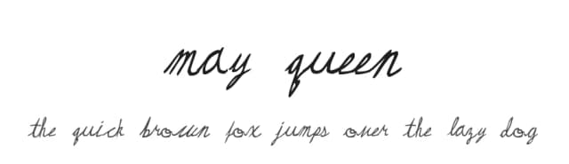 May Queen by Divide by Zero — Script Handwritten Font