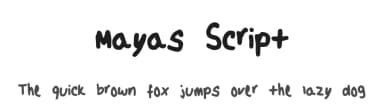 Mayas Script by fontzrgr8 — Script Handwritten Font — thumbnail 1