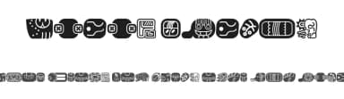 Mayan Glyphs by ikarusmedia — Dingbats Font — thumbnail 1