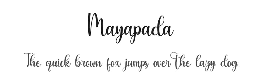 Mayapada by Supersemar Letter — Script Handwritten Font — preview 1