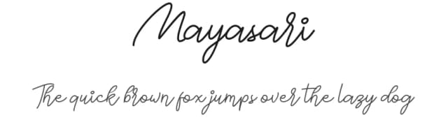 Mayasari by Ketikata Studio — Script Handwritten Font