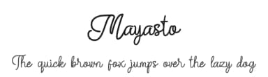 Mayasto by Sesa Grafika — Script Handwritten Font — thumbnail 1