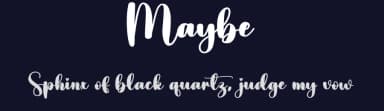 Maybe by Scratchones — Script Handwritten Font — thumbnail 2