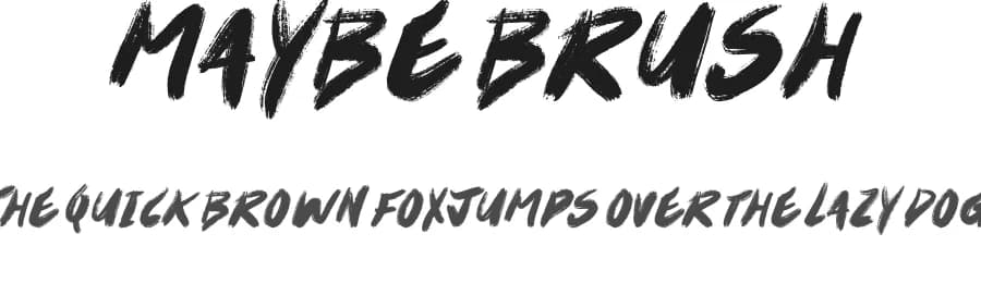 Maybe Brush by JSH creates — Script Handwritten Font