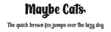 Maybe Cats by Typhoon Type - Suthi Srisopha — Script Handwritten Font — thumbnail 1