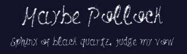 Maybe Pollock by Galdino Otten Fonts — Script Handwritten Font — thumbnail 2
