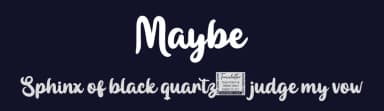 Maybe by twinletter — Script Handwritten Font — thumbnail 2