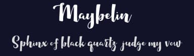 Maybelin by Vunira Design — Script Handwritten Font — thumbnail 2