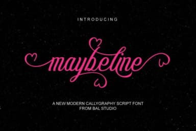 Maybeline Font by Bal Studio — Script Handwritten Font — thumbnail 1