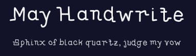 May Handwrite by alleytimes — Script Handwritten Font — thumbnail 2