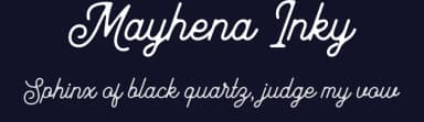 Mayhena Inky by Arterfak Project — Script Handwritten Font — thumbnail 2