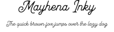 Mayhena Inky by Arterfak Project — Script Handwritten Font — thumbnail 1
