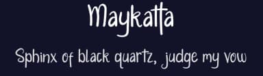 Maykatta by Denny Sutanto — Script Handwritten Font — thumbnail 2