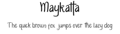 Maykatta by Denny Sutanto — Script Handwritten Font — thumbnail 1