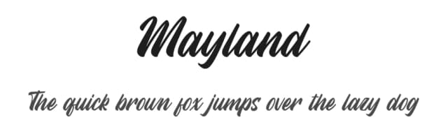 Mayland by Hoperative — Script Handwritten Font